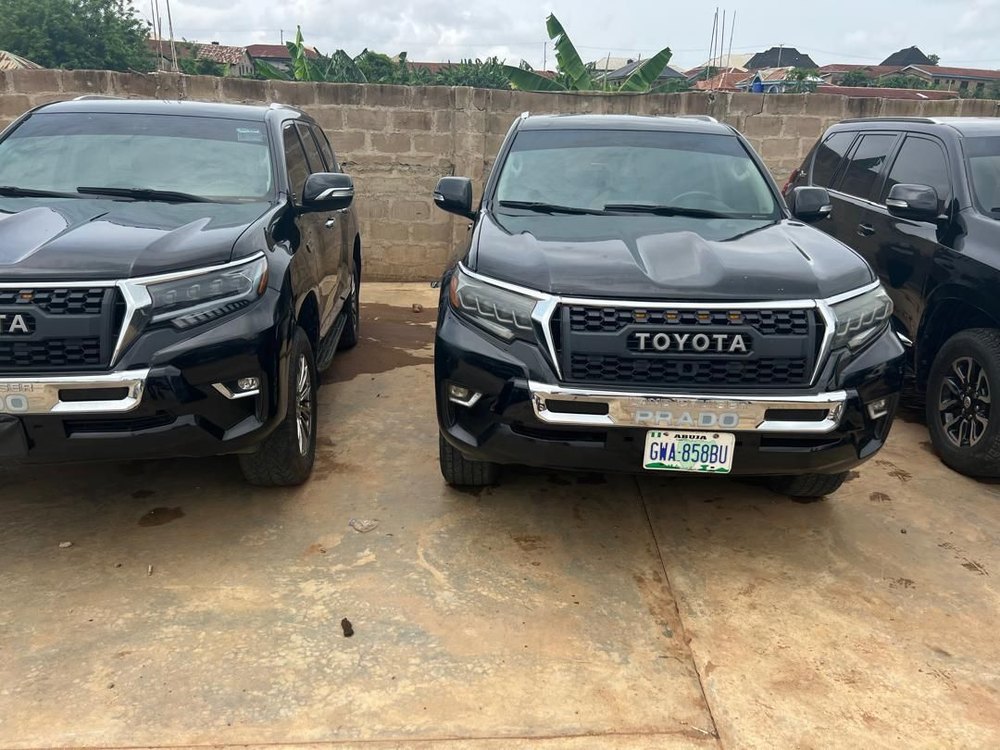 Land Cruiser Prados ready for dispatch